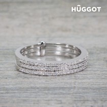 Ring 925 Sterlingsilber mit Zirkoniasteinen Three Hûggot