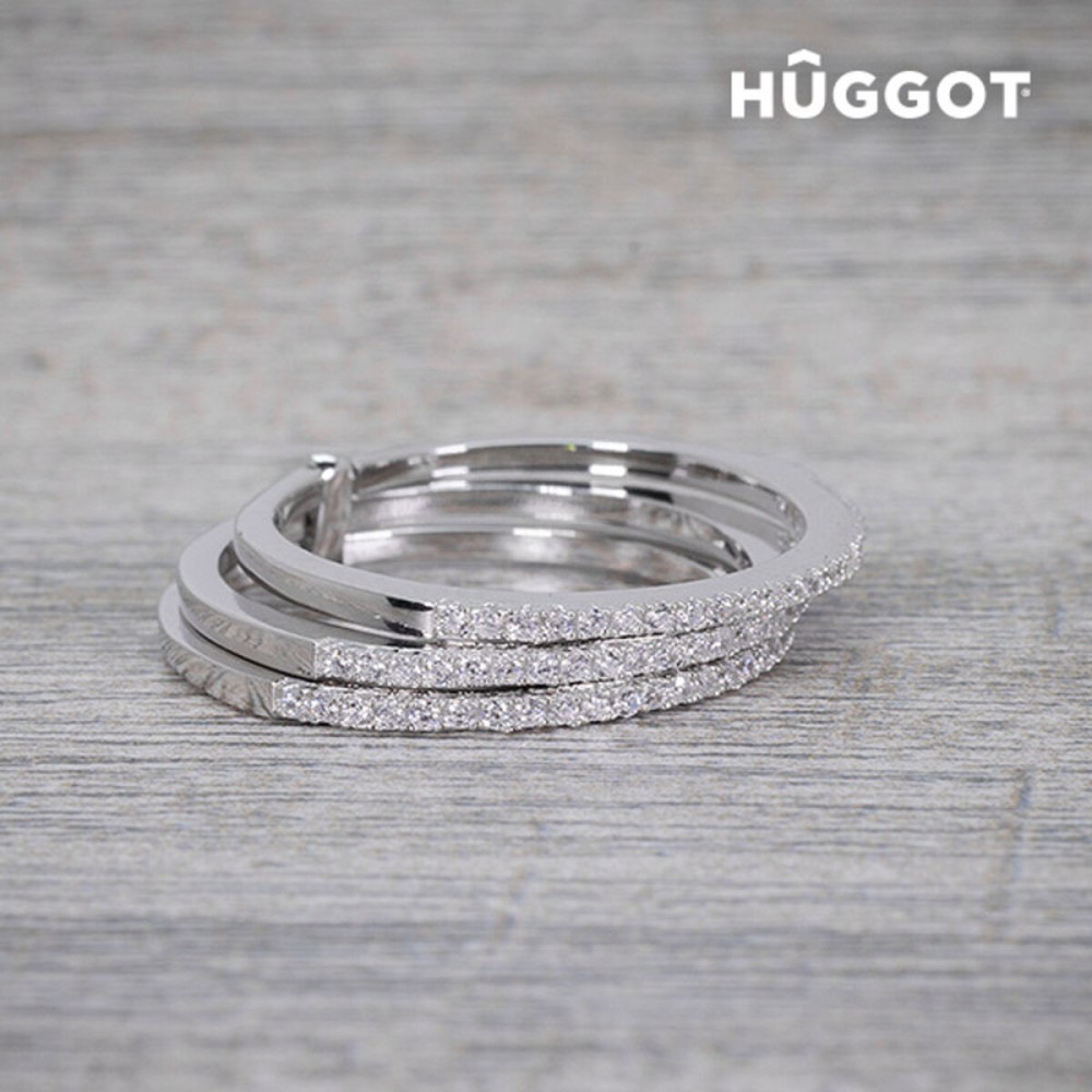 Ring 925 Sterlingsilber mit Zirkoniasteinen Three Hûggot