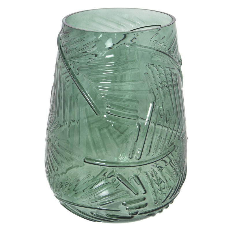 Vase Alexandra House Living Vert Verre 16 x 16 x 23 cm