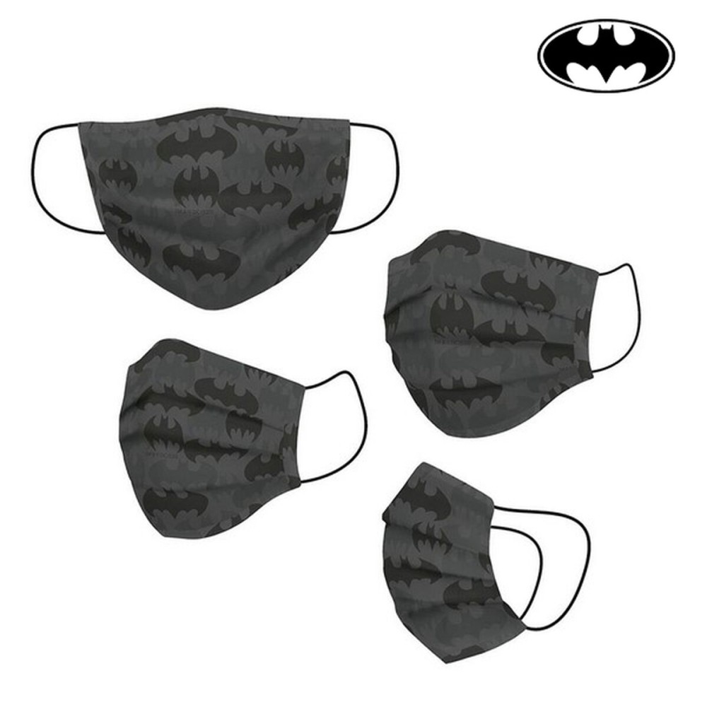 Masque en tissu hygiénique réutilisable Batman Adulte Gris