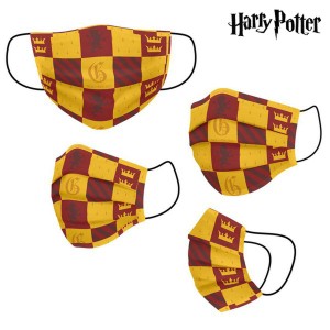 Masque en tissu hygiénique réutilisable Harry Potter Enfant Jaune