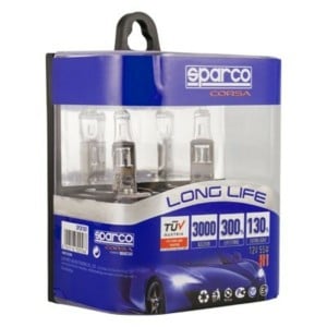 Car Bulb Sparco Long Life E-Mark H1 12V 55W 3000K