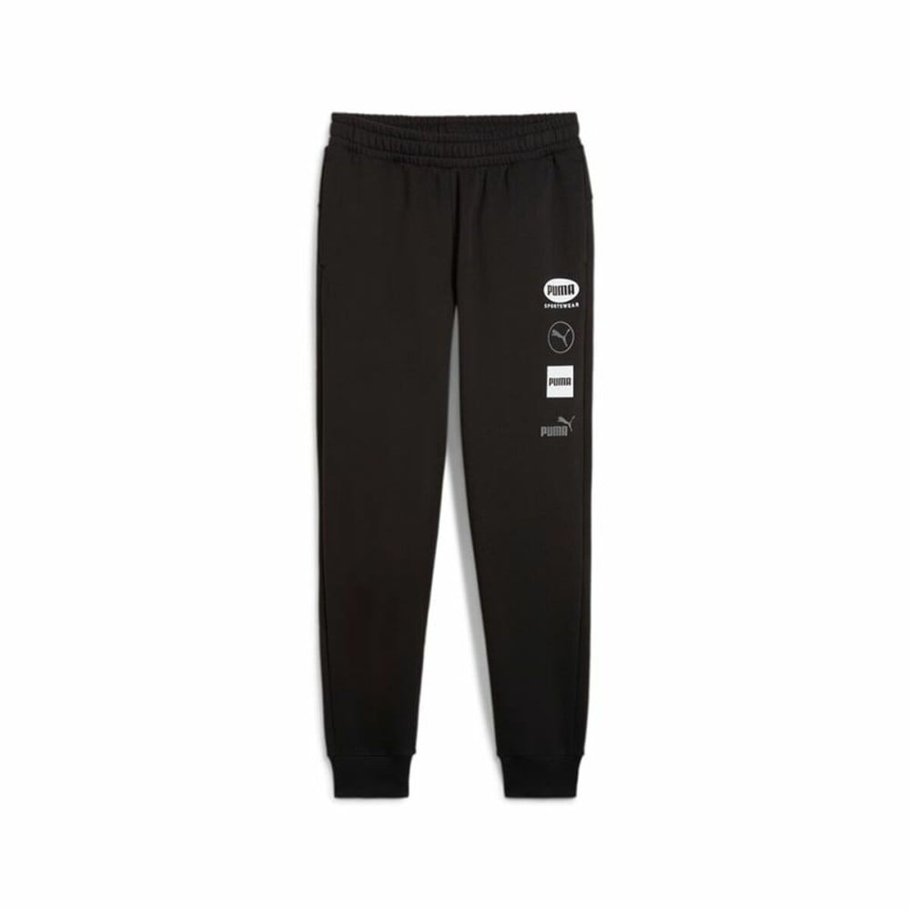 Trainingshose für Erwachsene Puma Power Graphic Schwarz Herren