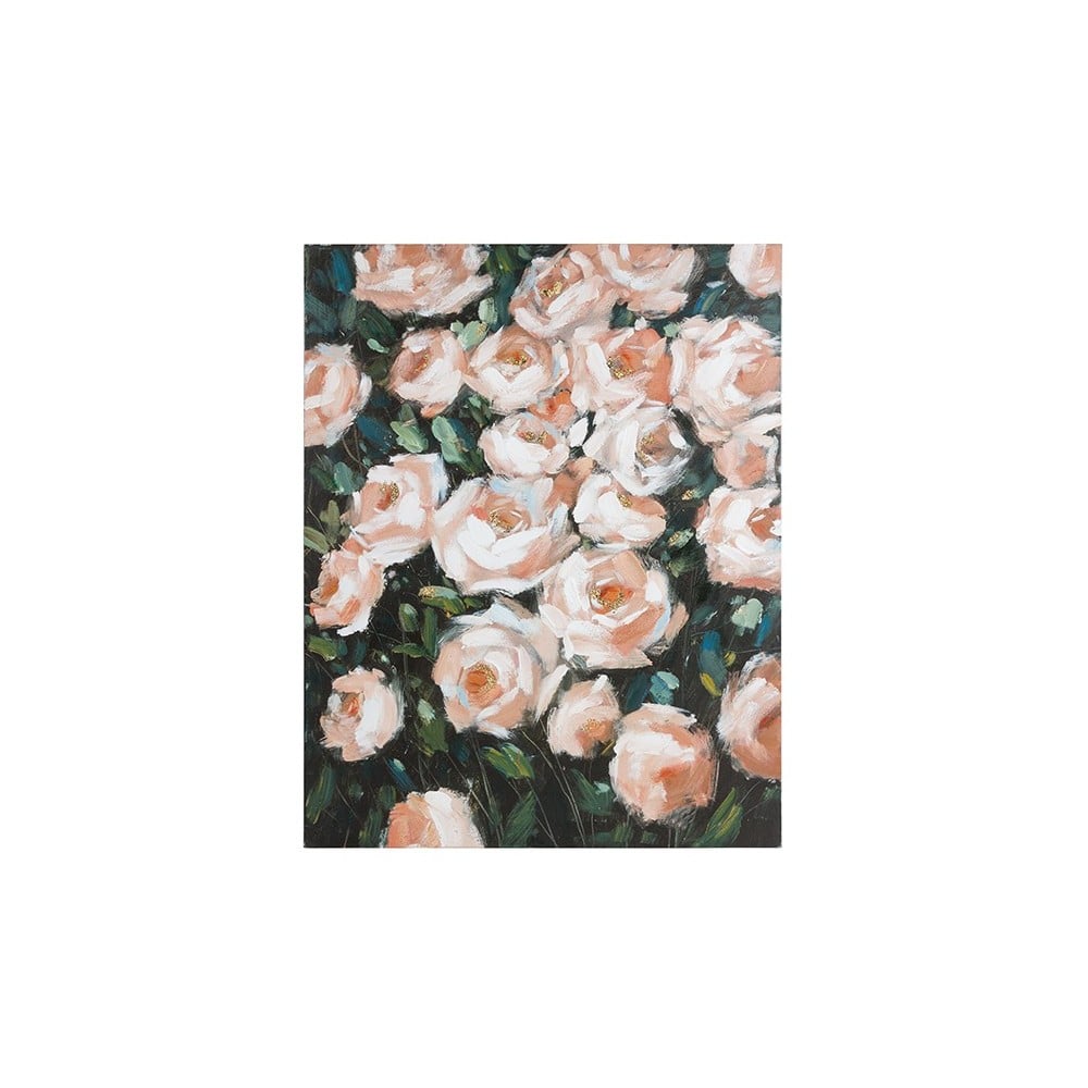 Ölgemälde Roses Kiefernholz (80 X 4 x 100 cm)