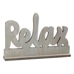 Holzschild Relax 112024 Braun 41 x 5 x 26 cm