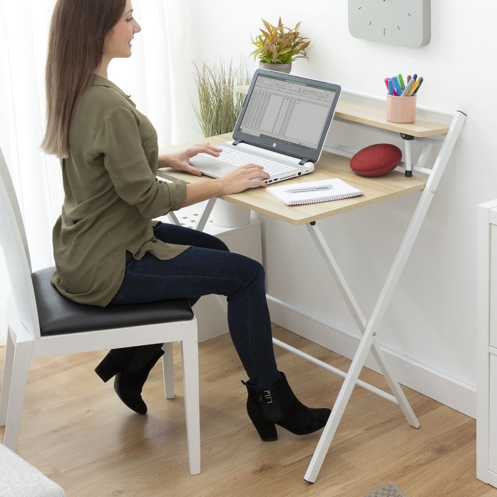 Folding Desk with Shelf Tablezy InnovaGoods