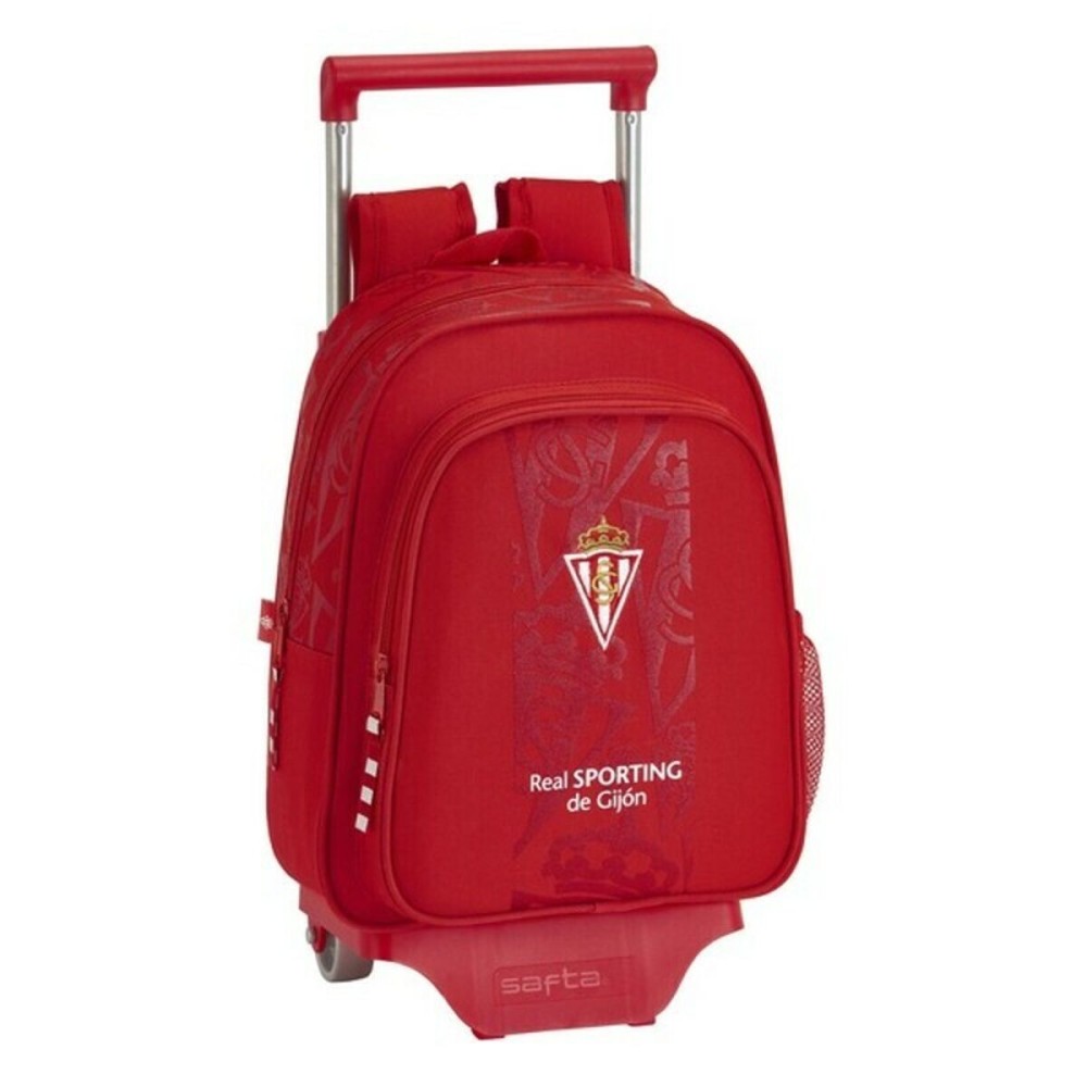 Schulrucksack mit Rädern 705 Real Sporting de Gijón Rot