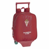 School Rucksack with Wheels 805 Real Sporting de Gijón 611972280 Red