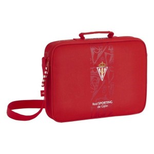 Cartable d'école Real Sporting de Gijón Rouge (38 x 28 x 6 cm)