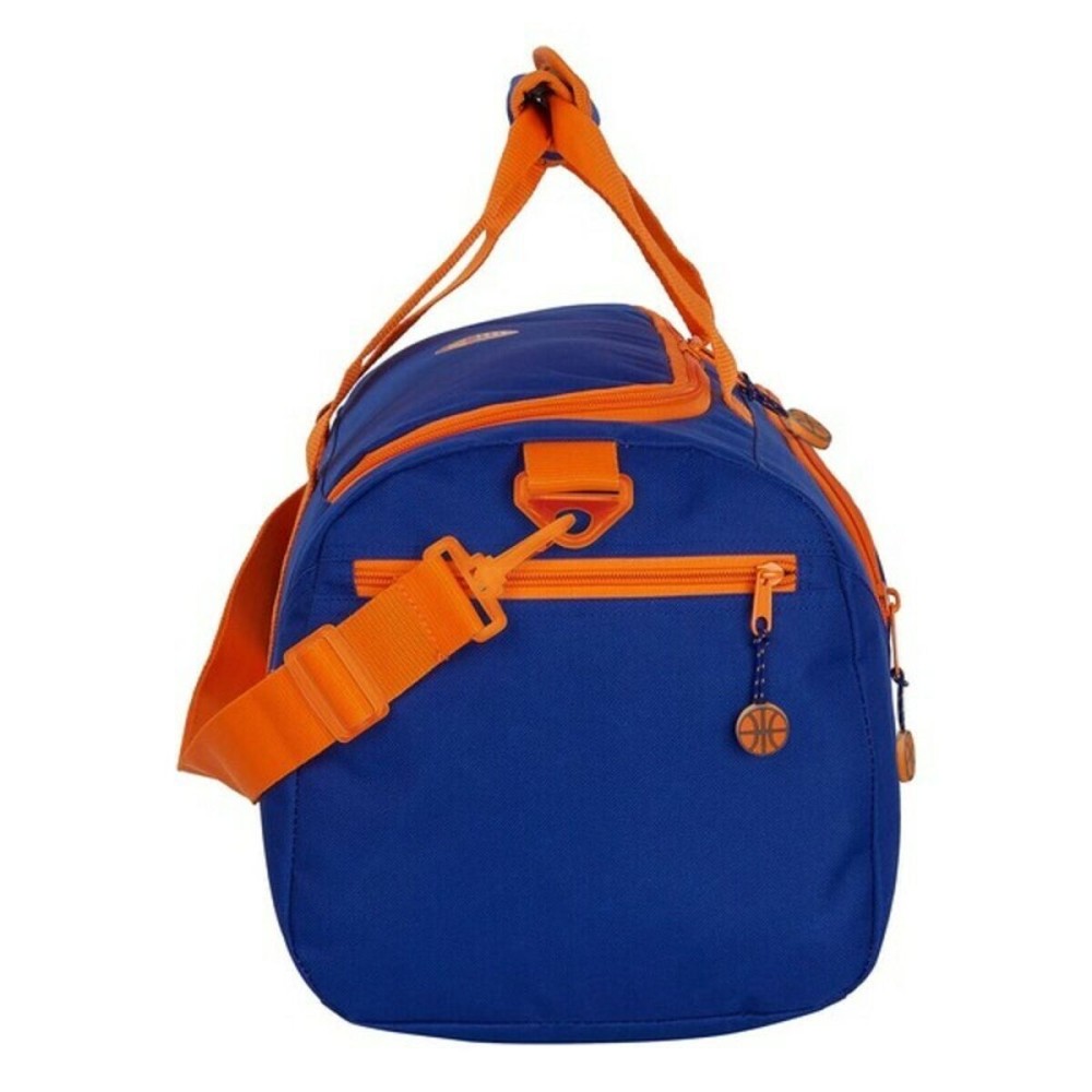 Sporttasche Valencia Basket Blau Orange (50 x 25 x 25 cm)