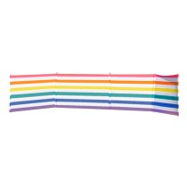 Windbreak 5 Poles Steel Polyester Color Stripes 480X80 cm Beach, Pool, Garden, Camping 10497