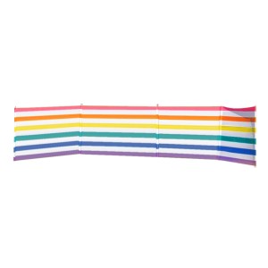 Windschutz 5 Stangen Stahl Polyester Streifen Farben 480X80 cm Strand, Pool, Garten, Camping