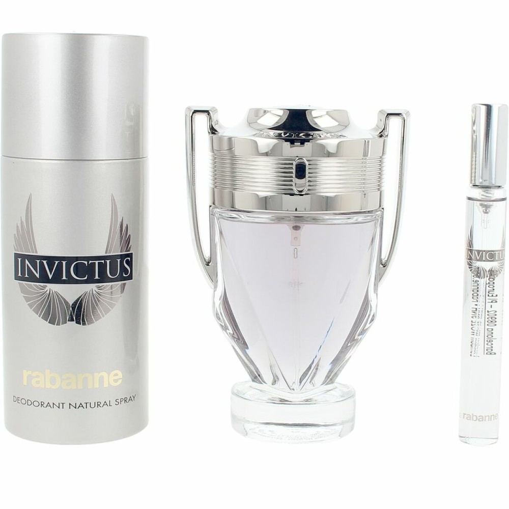 Set mit Herrenparfüm Paco Rabanne INVICTUS