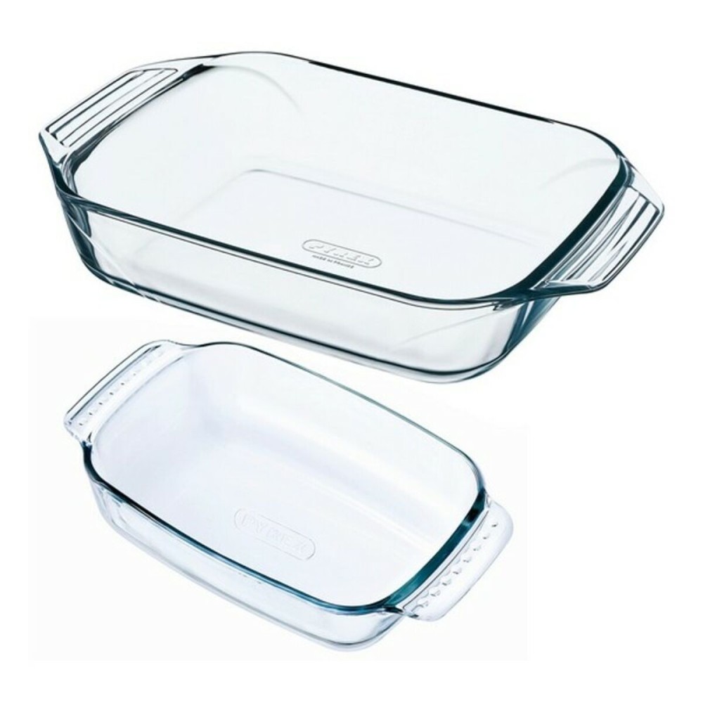 Set of Oven Dishes Pyrex Classic Transparent Glass