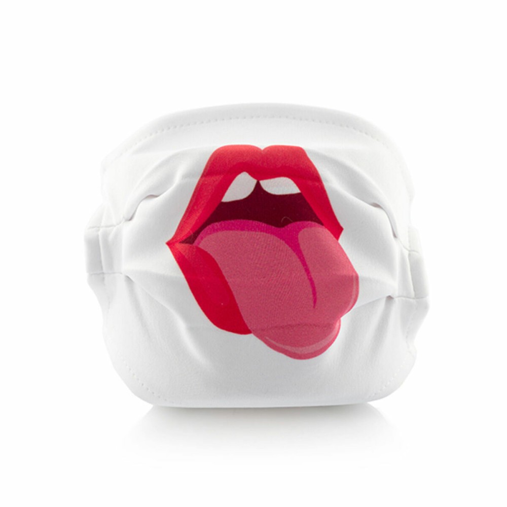 Masque en tissu hygiénique réutilisable Tongue Luanvi Taille M Pack de 3 unités