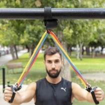 Set de Bandes de Résistance avec Accessoires et Guide d´Entraînement Rebainer InnovaGoods 5 Unités