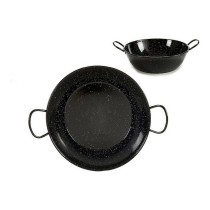 Poêle creuse avec anses La Dehesa 0645-LD Noir Acier émaillé