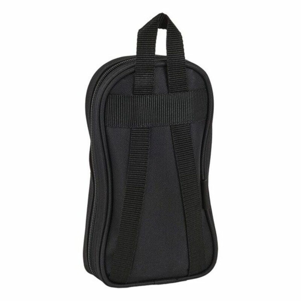 Rucksack mit Federtaschen F.C. Barcelona Schwarz 12 x 23 x 5 cm