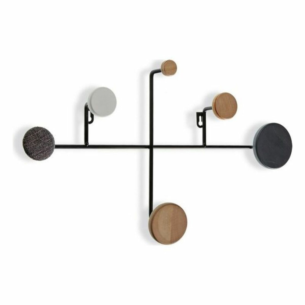 Porte-manteau Versa Métal Bois Résine Bois MDF (30 x 8 x 52 cm)