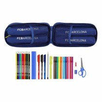 Plumier sac à dos F.C. Barcelona Bleu 12 x 23 x 5 cm (33 Pièces)