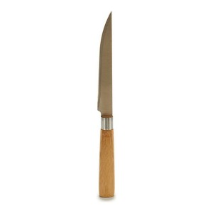 Couteau de cuisine Kinvara KT116042D Marron Argenté Bambou Acier inoxydable 2 x 24 x 2 cm