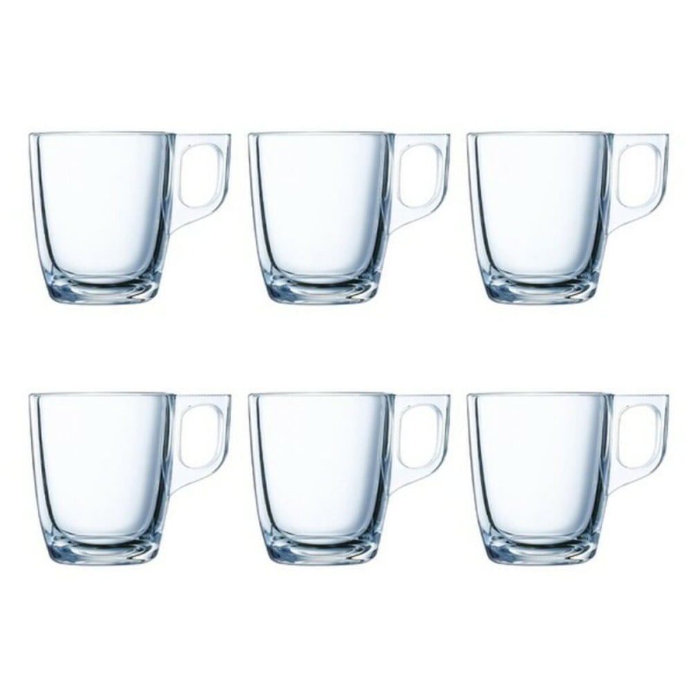 Piece Coffee Cup Set Luminarc Nuevo Transparent Glass 90 ml 6 Pieces
