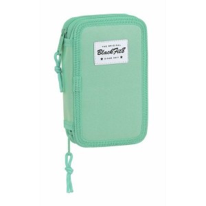 Plumier double BlackFit8 M854 Turquoise 12.5 x 19.5 x 4 cm (28 Pièces)