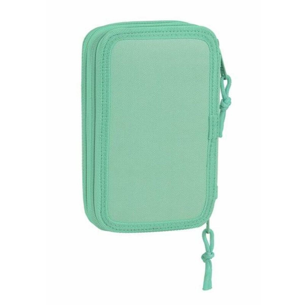 Double Pencil Case BlackFit8 M854 Turquoise 12.5 x 19.5 x 4 cm (28 Pieces)