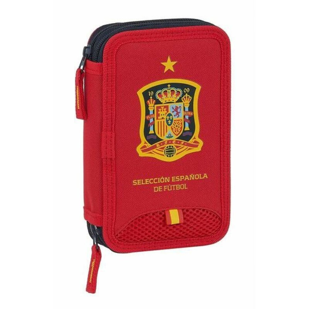 Plumier double RFEF M854 Rouge 12.5 x 19.5 x 4 cm (28 Pièces)