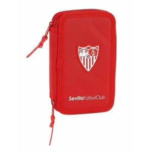 Plumier double Sevilla Fútbol Club M854 Rouge 12.5 x 19.5 x 4 cm (28 Pièces)