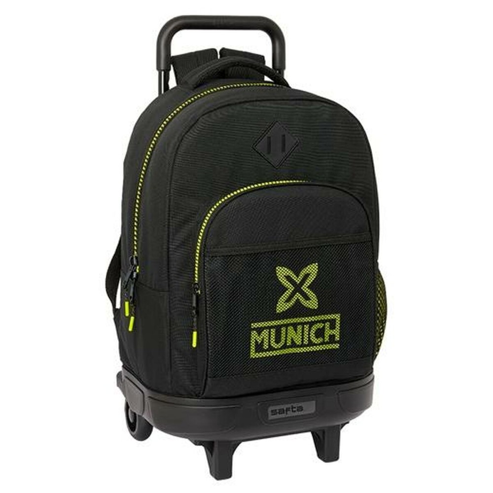 Schulrucksack mit Rädern Munich Beat Schwarz 33 x 22 x 45 cm
