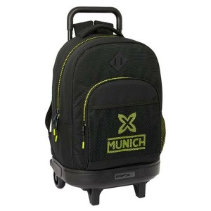 Schulrucksack mit Rädern Munich Beat Schwarz 33 x 22 x 45 cm