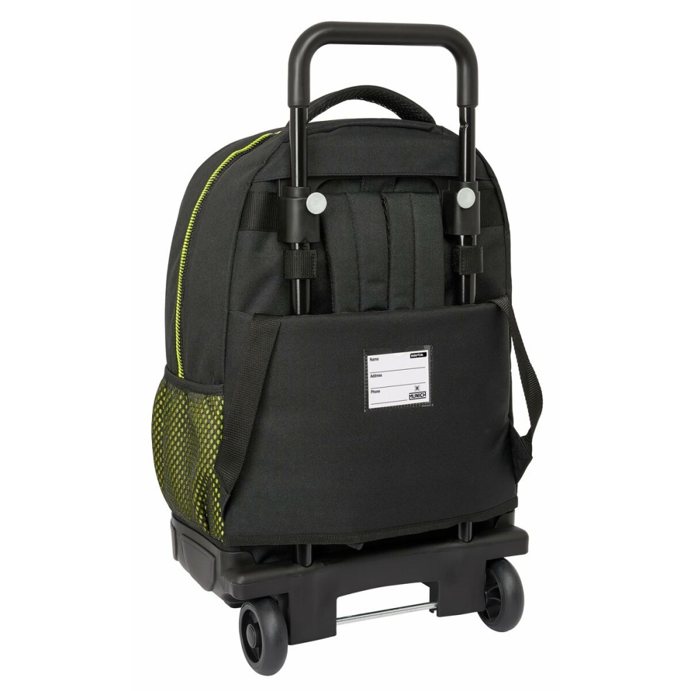 Schulrucksack mit Rädern Munich Beat Schwarz 33 x 22 x 45 cm
