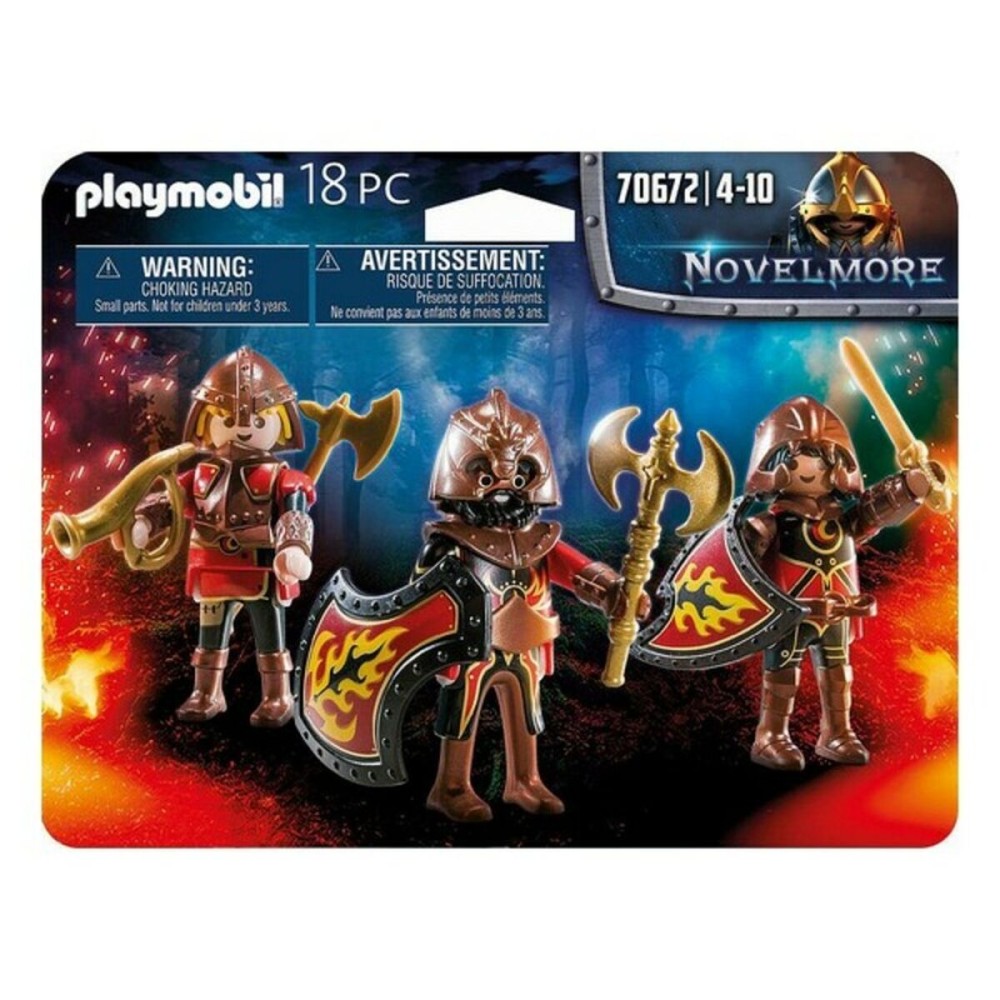 Ensemble de Figurines Novelmore Fire Knigths Playmobil 70672 (18 pcs)