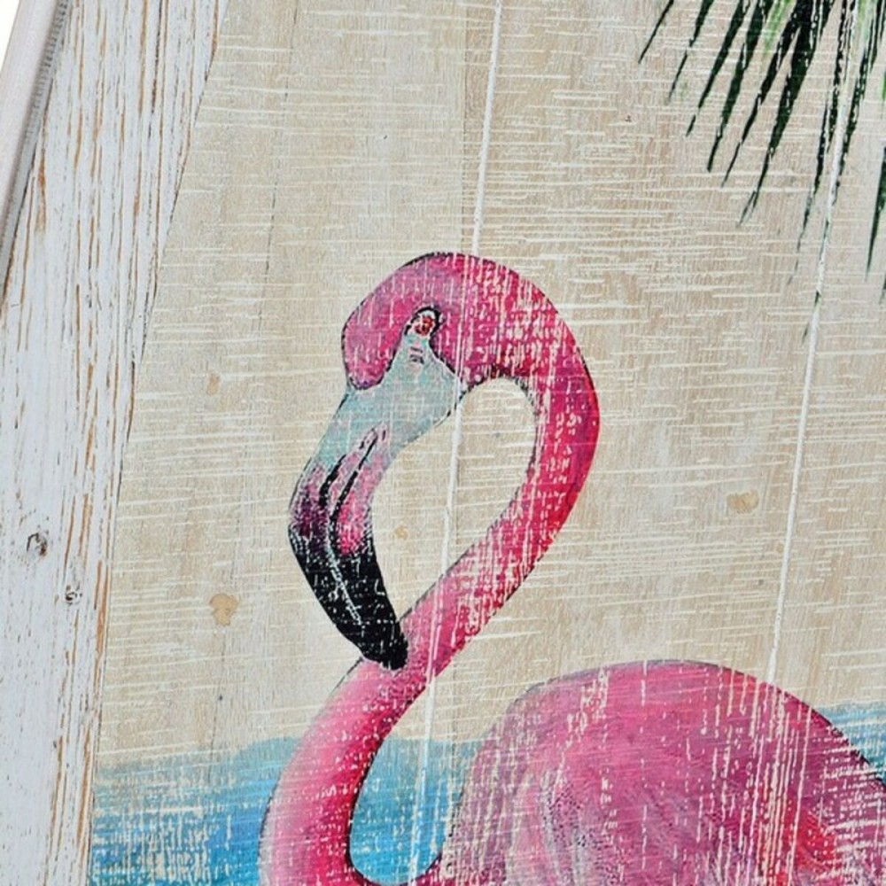 Wanddekoration DKD Home Decor Holz Rosa Flamingo Tropical