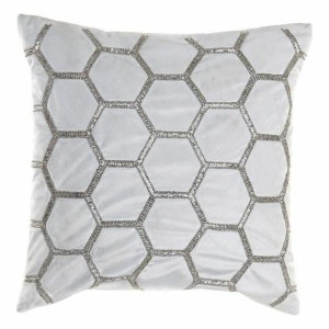 Coussin DKD Home Decor Velours Géométrique (45 x 45 cm)