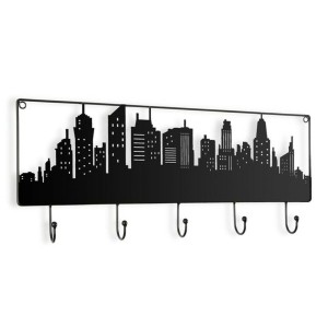 Wandgarderobe Metall (5 x 23,5 x 56,5 cm)