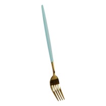 Cutlery set DKD Home Decor Green Golden Stainless steel 1,5 x 0,5 x 22,3 cm 16 Pieces