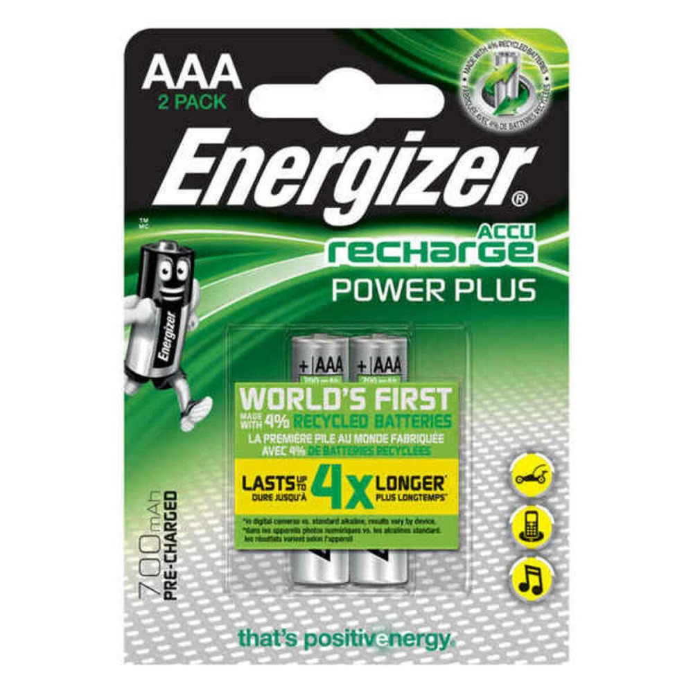 Piles Rechargeables Energizer E300626500 AAA HR03 (12 Unités)