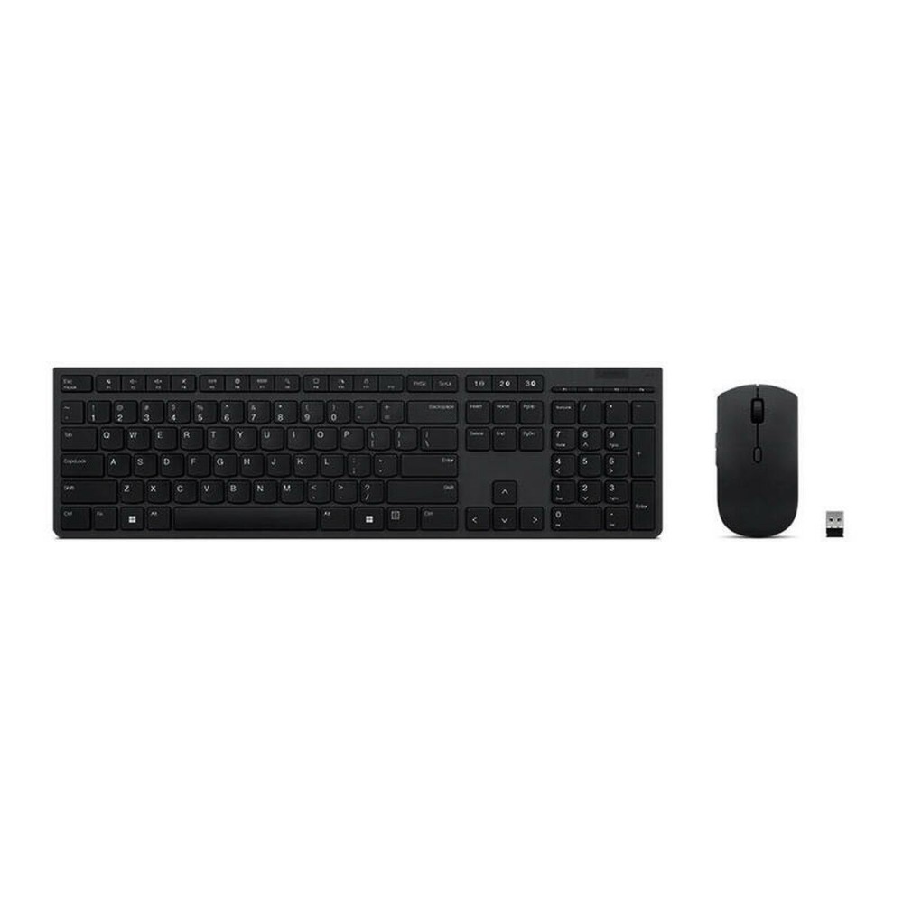 Clavier et souris sans fil Lenovo SLIM COMBO II ES MC00011728 Noir Espagnol Qwerty