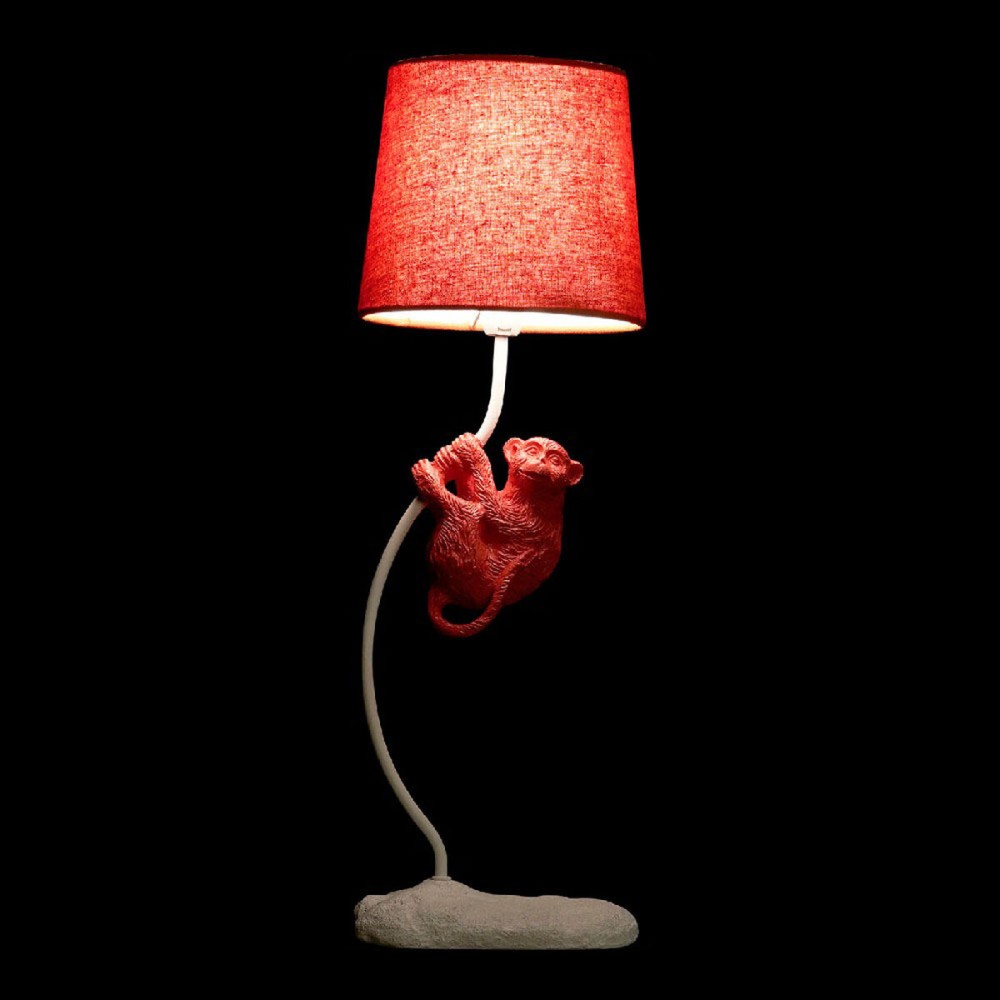 Tischlampe DKD Home Decor Polyester Harz 25W 220 V Affe (2 pcs) (19 x 17 x 53 cm)
