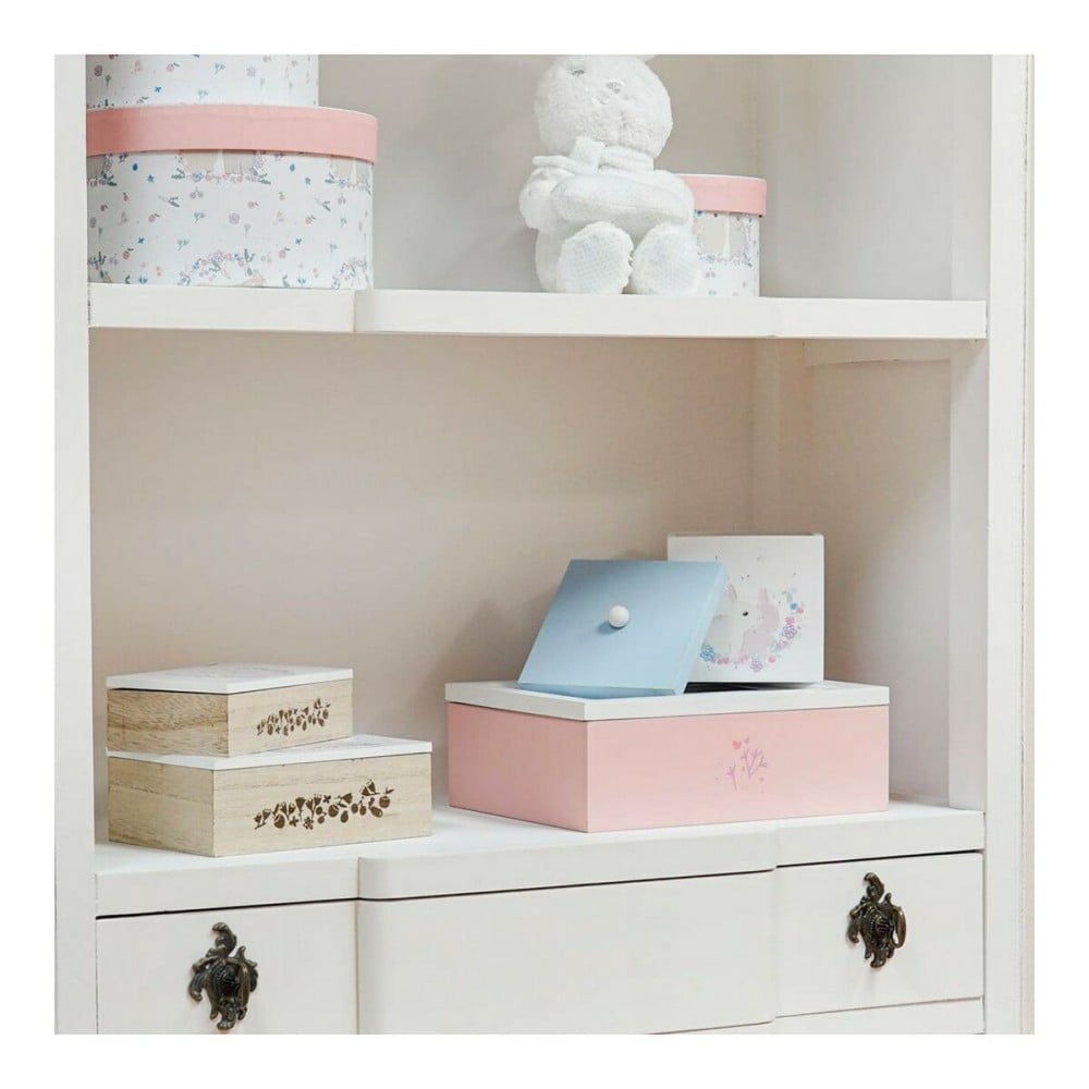 Set dekorativer Karten DKD Home Decor Holz MDF (17 x 12 x 6 cm)