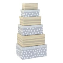 Set de boîtes décoratives DKD Home Decor Multicouleur Carton Enfant Lion 41 x 28 x 18,5 cm 6 Pièces