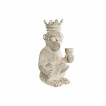 Deko-Figur DKD Home Decor Weiß Affe Tropical Decapé 16 x 15 x 30 cm