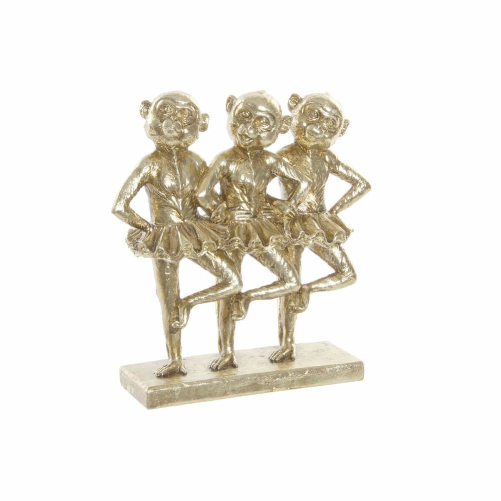 Deko-Figur DKD Home Decor FZ-91957 Gold Kolonial Affe Affen 23 x 9,5 x 24 cm