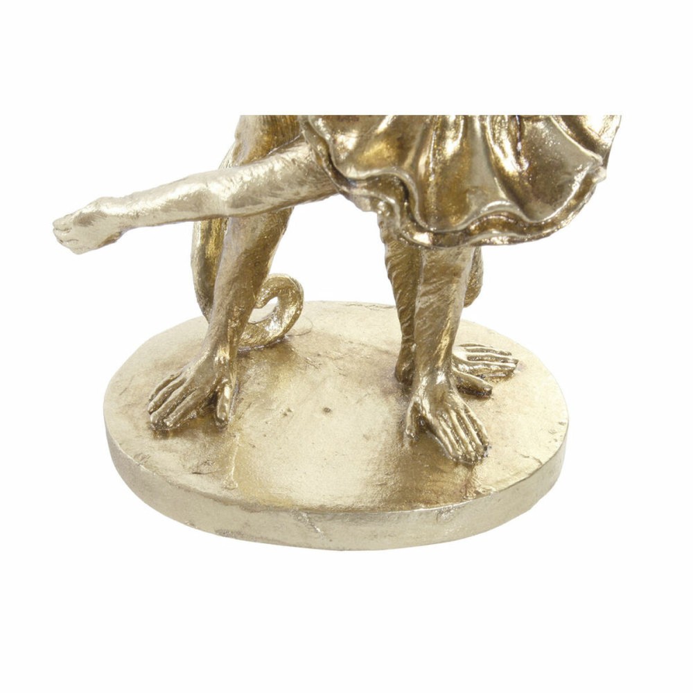 Deko-Figur DKD Home Decor FZ-95015 Gold Kolonial Affe Affen 18,5 x 11,2 x 29,5 cm