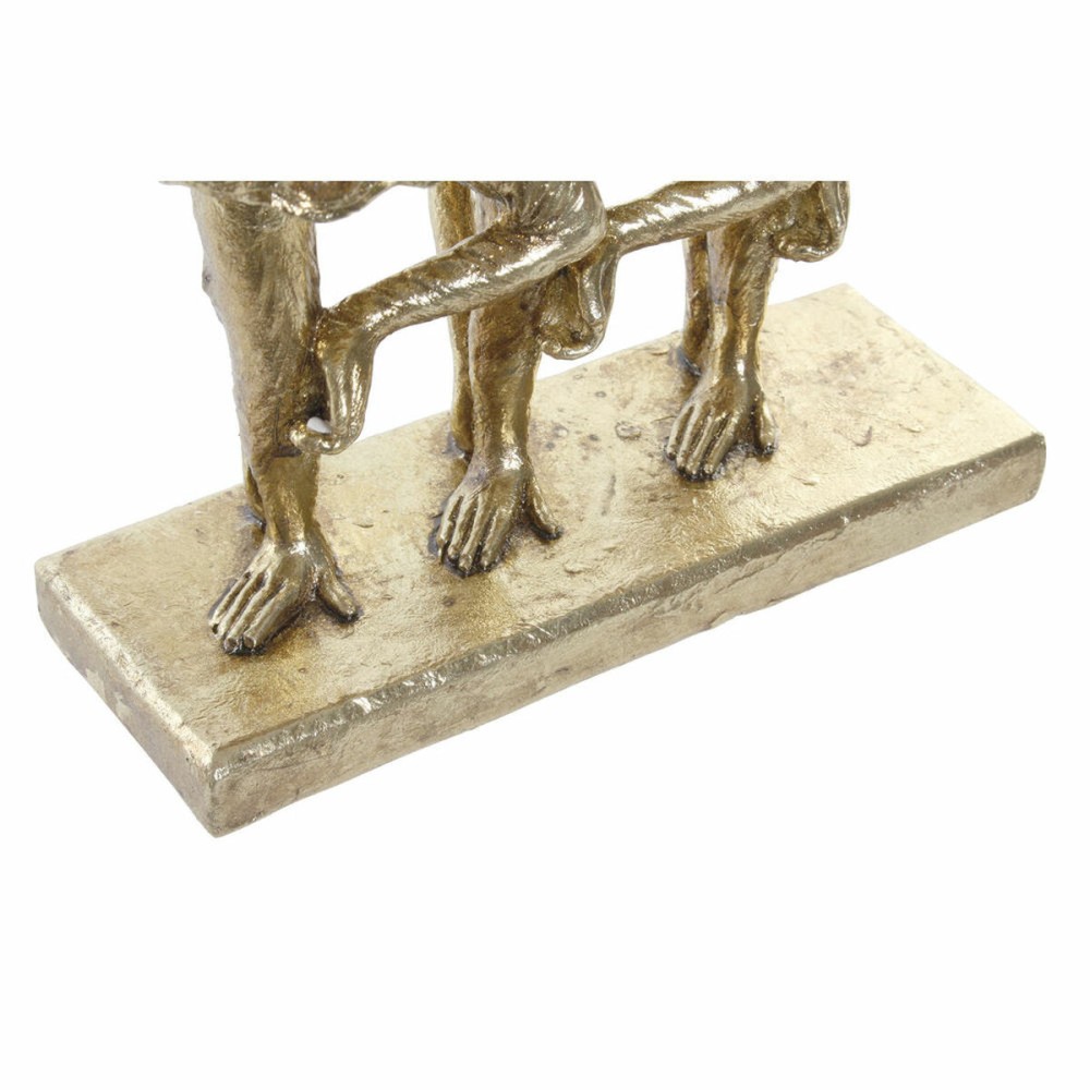 Deko-Figur DKD Home Decor FZ-91957 Gold Kolonial Affe Affen 23 x 9,5 x 24 cm