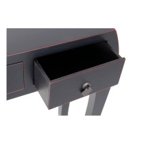 Hall Table with 3 Drawers DKD Home Decor Black 96 x 26 x 80 cm