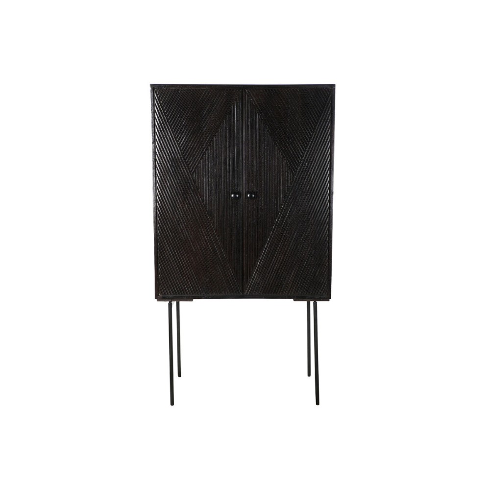 Anrichte DKD Home Decor Schwarz Dunkelbraun Metall Mango-Holz 84 x 43 x 153,5 cm
