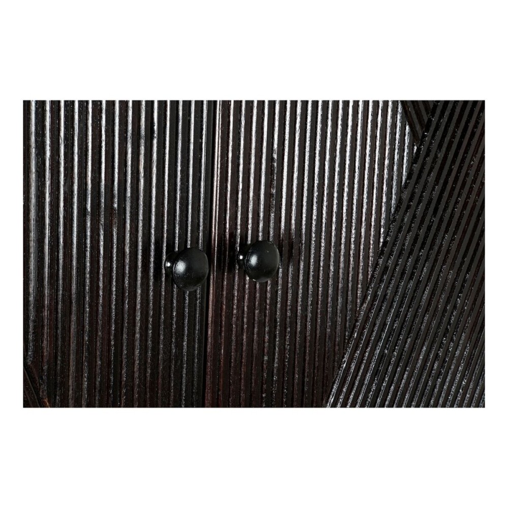 Sideboard DKD Home Decor Black Dark brown Metal Mango wood 84 x 43 x 153,5 cm